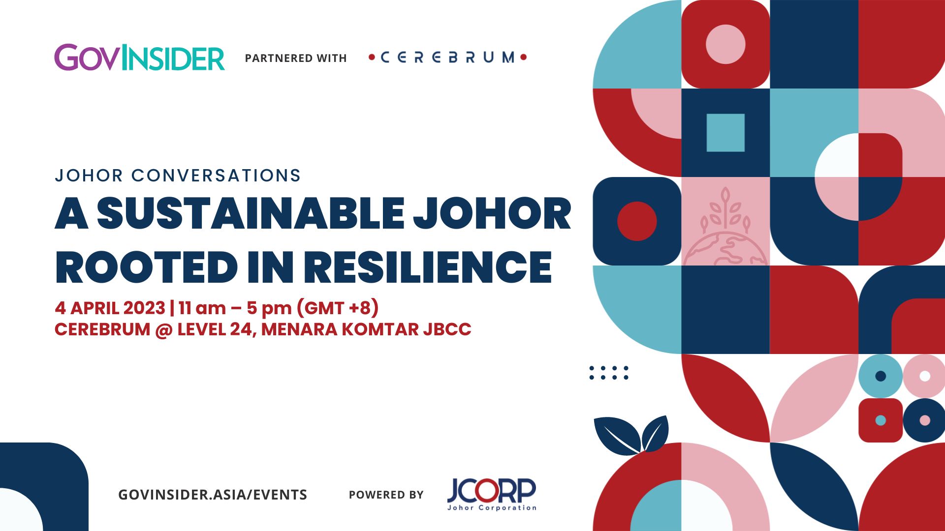 event banner for A Sustainable Johor Rooted in Resilience